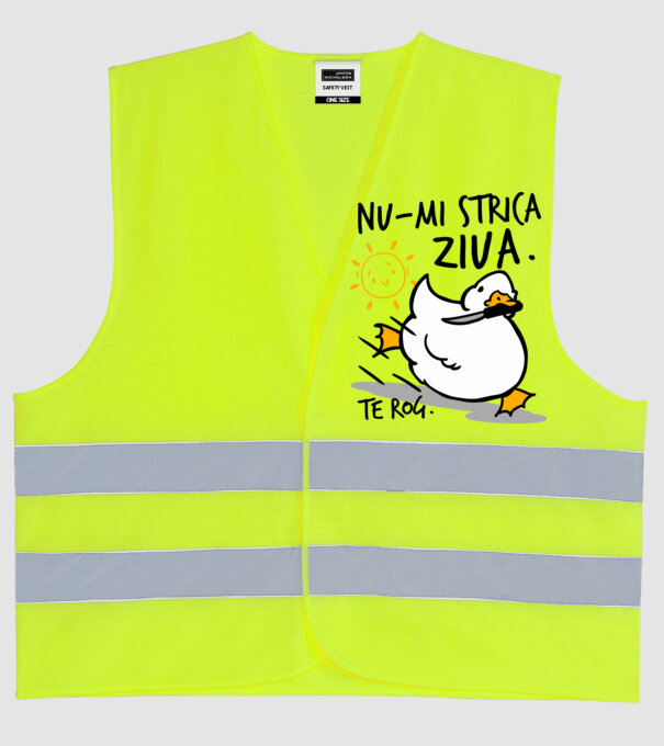 Nu-mi strica ziua. model galben neon pe tricou