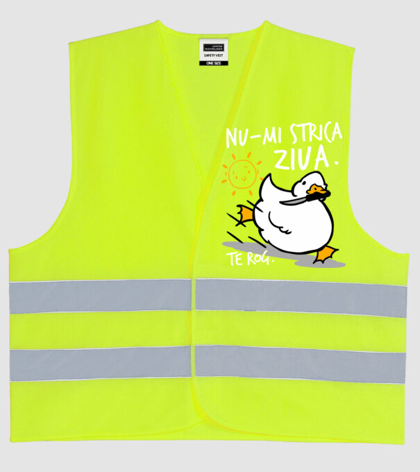 Nu-mi strica ziua. model galben neon pe tricou