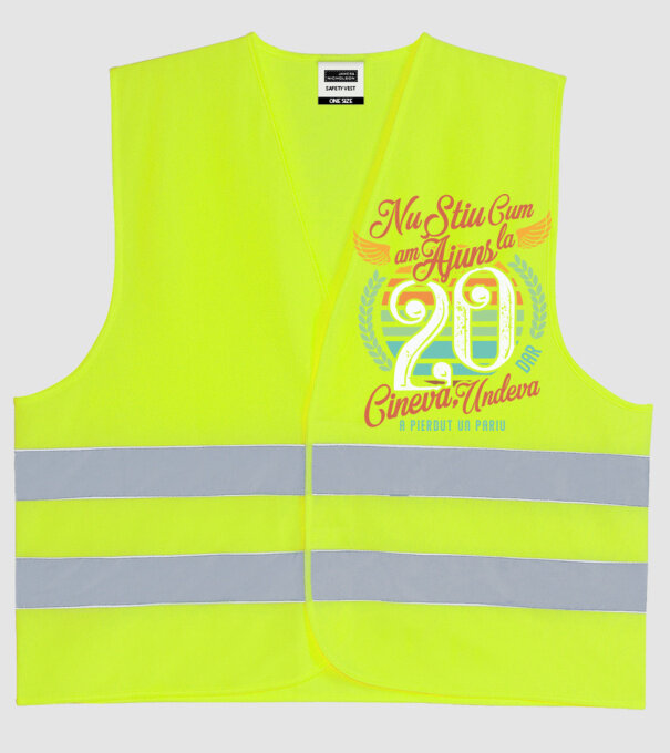 Nu știu cum am ajuns la 20, dar undeva, cineva a pierdut un pariu model galben neon pe tricou