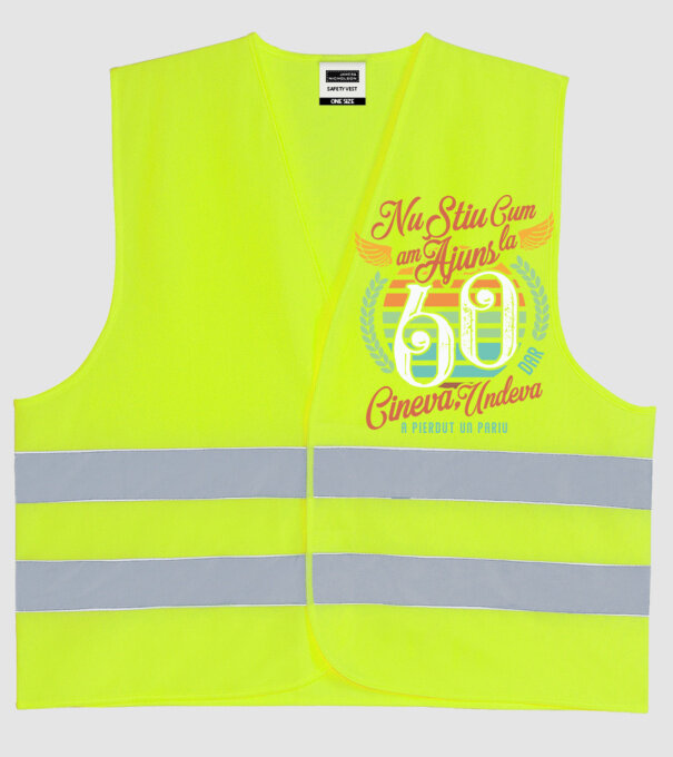 Nu știu cum am ajuns la 60, dar undeva, cineva a pierdut un pariu model galben neon pe tricou