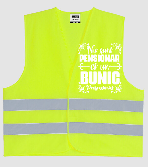 Nu sunt_pensionar, ci un bunic profesionist model galben neon pe tricou