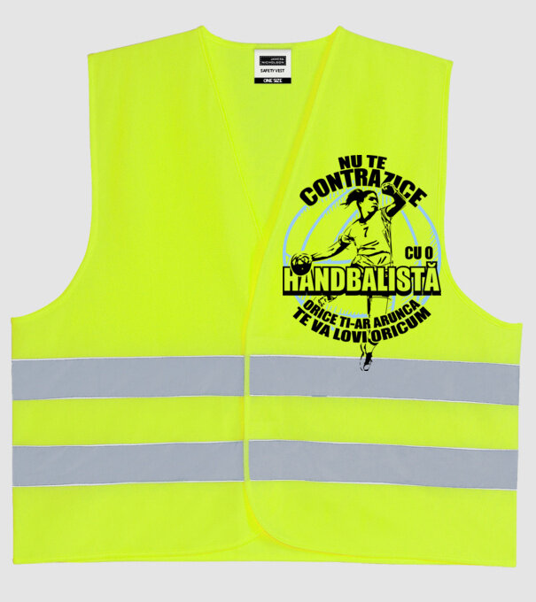 nu te contrazice cu o handbalistă, orice ți-ar arunca, te va lovi oricum model galben neon pe tricou
