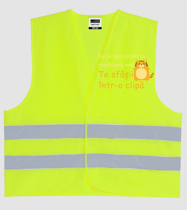 nu te lăsa păcălit de drăgălășenia mea. te sfâșii într-o clipă model galben neon pe tricou