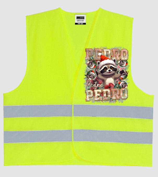 Pedro pedro flower xmas model galben neon pe tricou