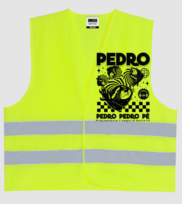 Pedro techno model galben neon pe tricou