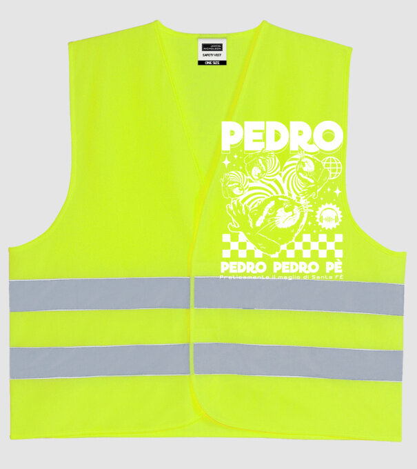 Pedro techno model galben neon pe tricou