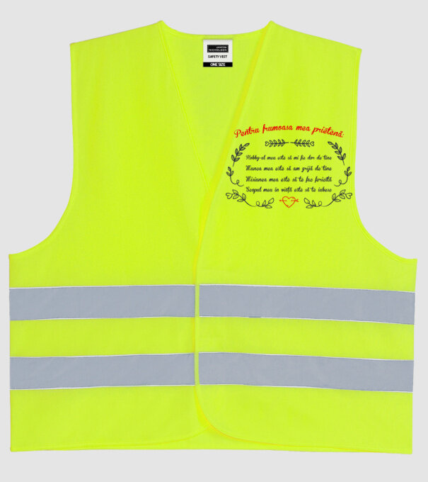 Pentru frumoasa mea prietenă: hobby-ul meu este să-mi fie dor de tine - munca mea este să am grijă de tine - misiunea mea este s model galben neon pe tricou