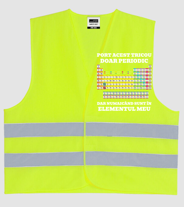 port acest tricou doar periodic, dar numai când sunt în elementul meu model galben neon pe tricou