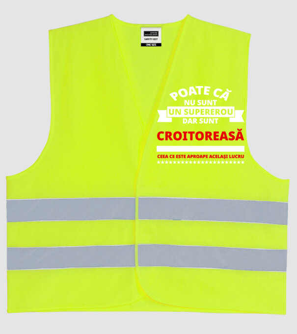 poate că nu sunt un supererou, dar sunt croitoreasă, ceea ce este aproape același lucru model galben neon pe tricou