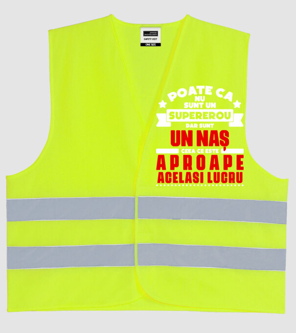 poate că nu sunt un supererou, dar sunt un naș, ceea ce este aproape același lucru model galben neon pe tricou