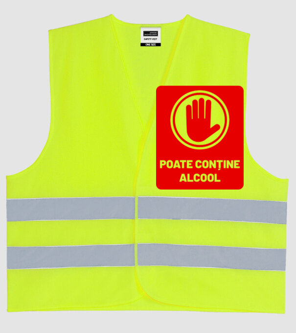 poate conține alcool model galben neon pe tricou
