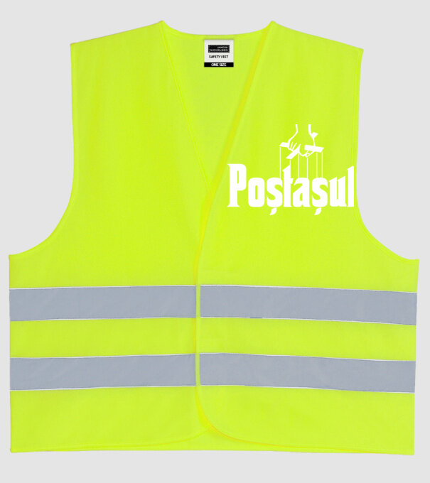poștașul model galben neon pe tricou