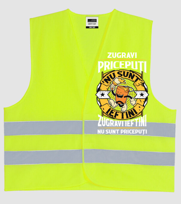 zugravii pricepuți nu sunt ieftini, zugravii ieftini nu sunt pricepuți model galben neon pe tricou
