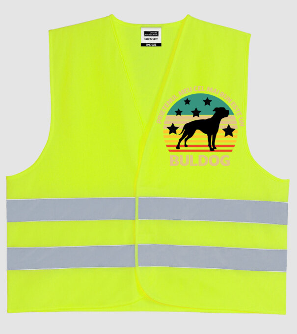 Prietenul meu cel mai bun este un buldog model galben neon pe tricou