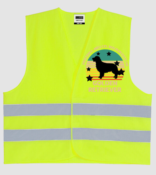 Prietenul meu cel mai bun este un golden retriever model galben neon pe tricou