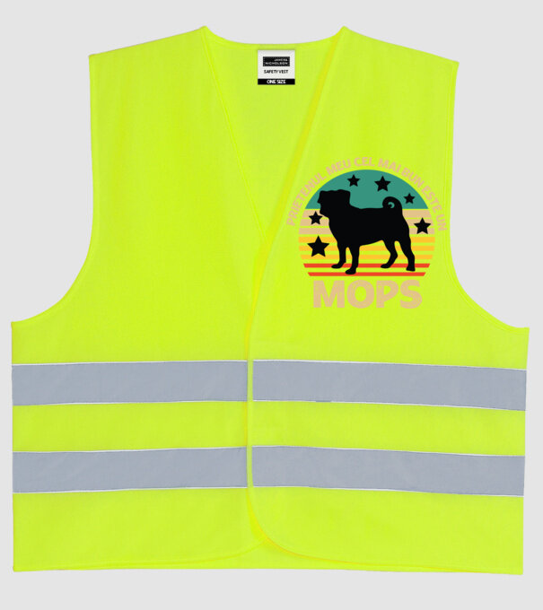 Prietenul meu cel mai bun este un mops model galben neon pe tricou
