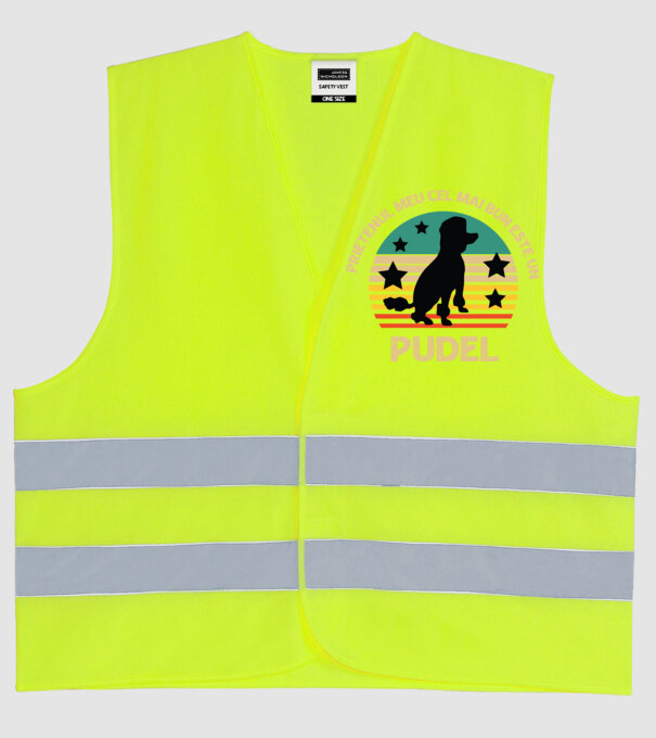 Prietenul meu cel mai bun este un pudel model galben neon pe tricou
