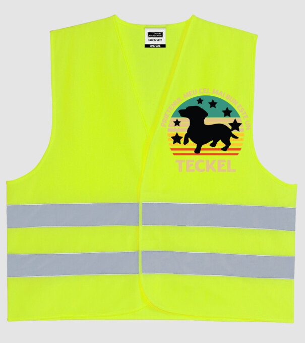 Prietenul meu cel mai bun este un teckel model galben neon pe tricou