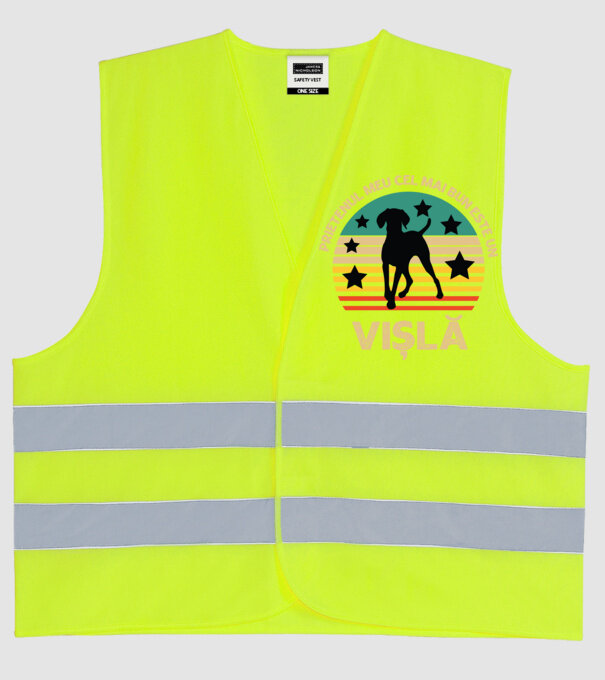 Prietenul meu cel mai bun este o vișlă model galben neon pe tricou