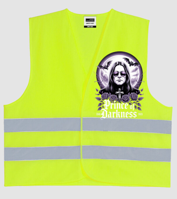 Prince of Darkness model galben neon pe tricou