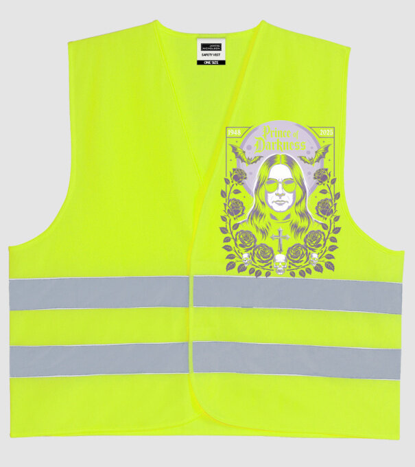 Prince of Darkness model galben neon pe tricou