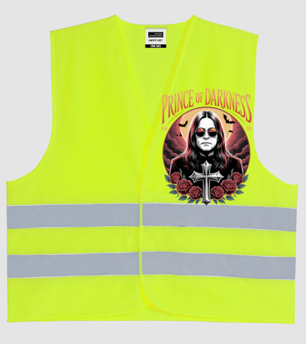 Prince of Darkness model galben neon pe tricou