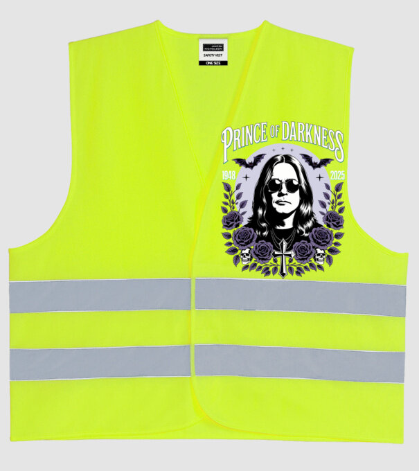 Prince of Darkness model galben neon pe tricou