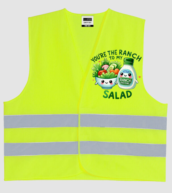 Ranch to my Salad model galben neon pe tricou