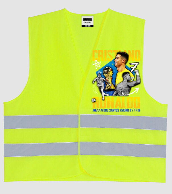 Ronaldo tribute model galben neon pe tricou