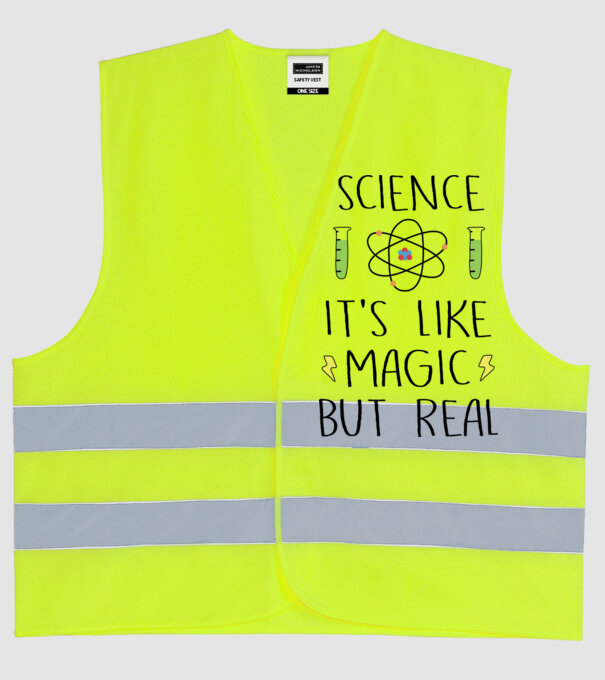 Science its like magic, but real model galben neon pe tricou