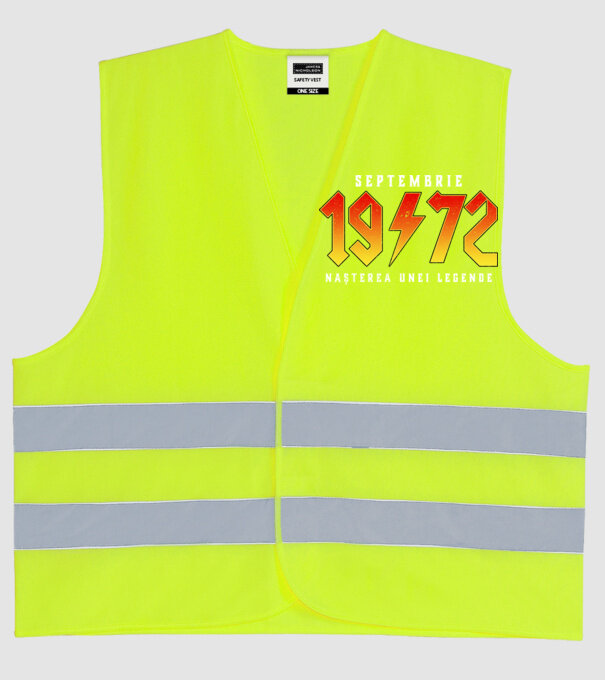 Septembrie - 1972 - nașterea unei legende model galben neon pe tricou