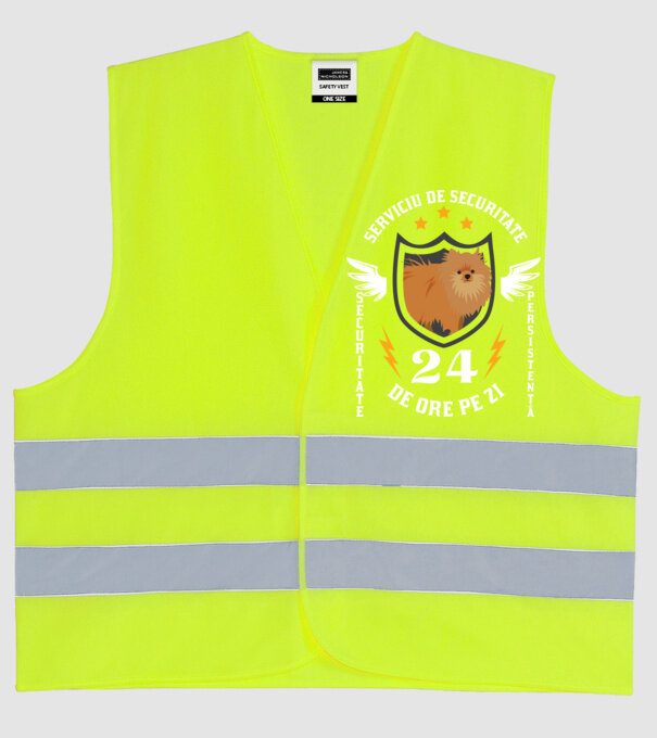 serviciu de securitate - securitate - persistență - 24 de ore pe zi model galben neon pe tricou