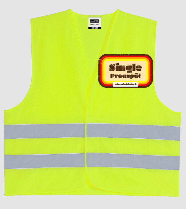 single proaspăt - adu-mi o băutură model galben neon pe tricou