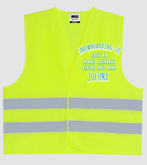 Snowboarding-ul este un sport adevărat, restul sunt doar un jocuri model galben neon pe tricou