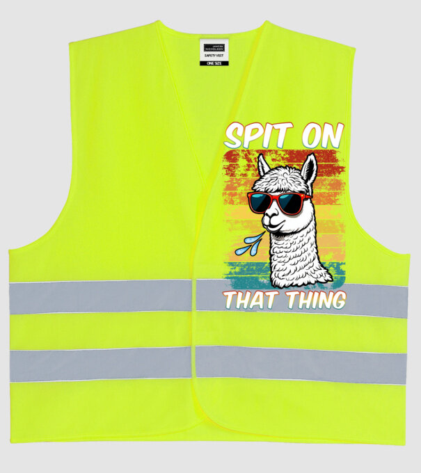 Spit on that thing llama rainbow Hawk Tuah model galben neon pe tricou