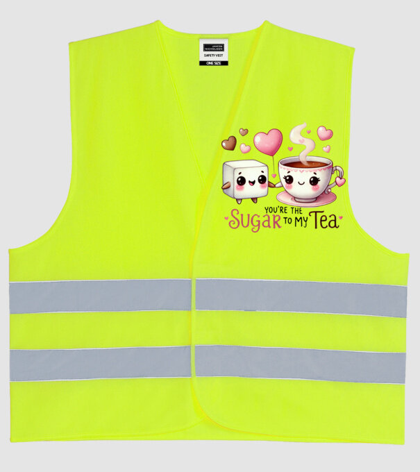 Sugar to my Tea model galben neon pe tricou