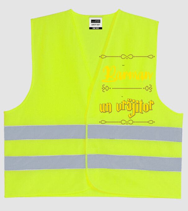 Sunt Barman, nu un vrăjitor model galben neon pe tricou