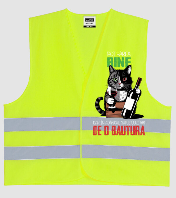 sunt bun pentru o băutură Negru model galben neon pe tricou