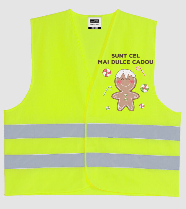 Sunt cel mai dulce cadou model galben neon pe tricou