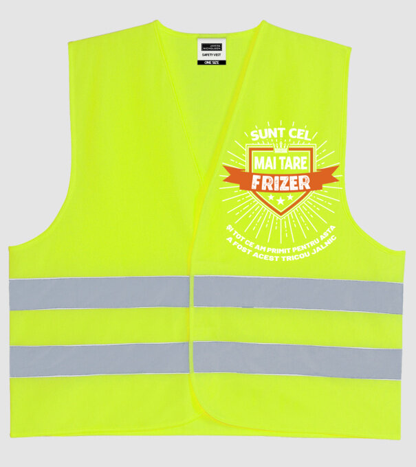 Sunt cel mai tare frizer și tot ce am primit pentru asta a fost acest tricou jalnic model galben neon pe tricou
