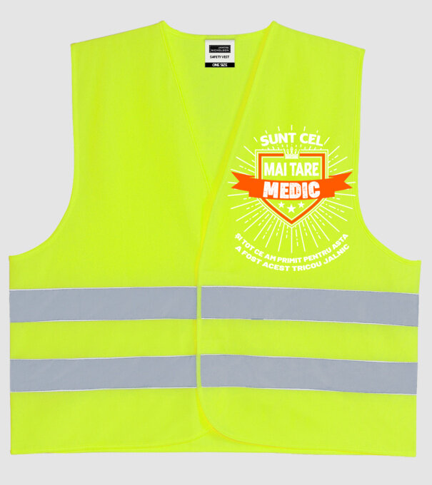 Sunt cel mai tare medic și tot ce am primit pentru asta a fost acest tricou jalnic model galben neon pe tricou