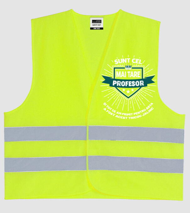 Sunt cel mai tare profesor și tot ce am primit pentru asta a fost acest tricou jalnic model galben neon pe tricou