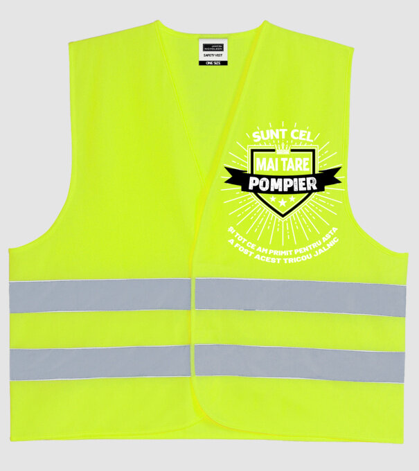 Sunt cel mai tare pompier și tot ce am primit pentru asta a fost acest tricou jalnic model galben neon pe tricou
