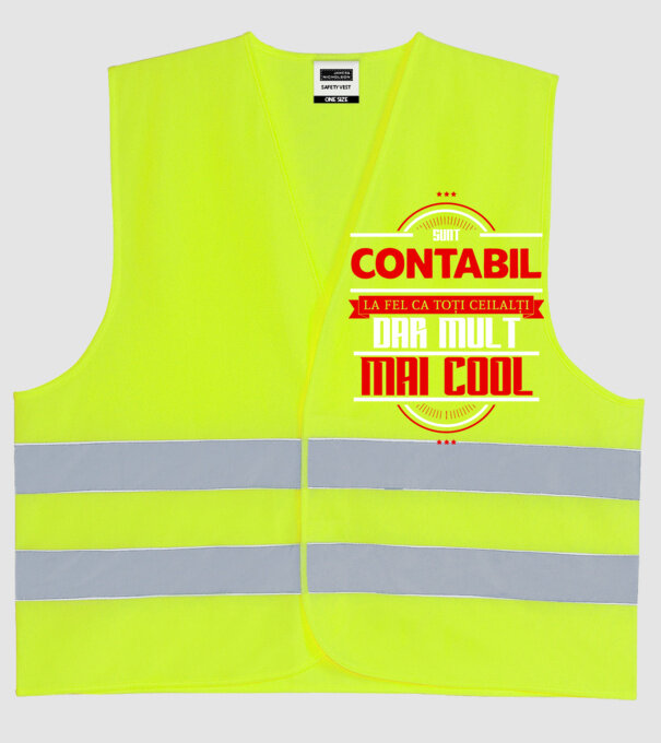 Sunt contabil, la fel ca toți ceilalți, dar mult mai cool model galben neon pe tricou