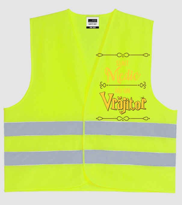 Sunt medic, nu un vrăjitor model galben neon pe tricou