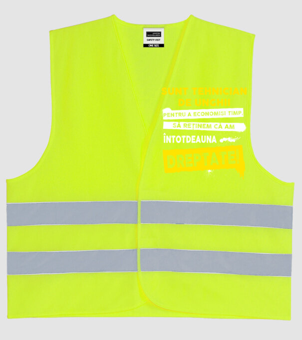 Sunt tehnician de unghii, pentru a economisi timp, să reținem că am întotdeauna dreptate! model galben neon pe tricou