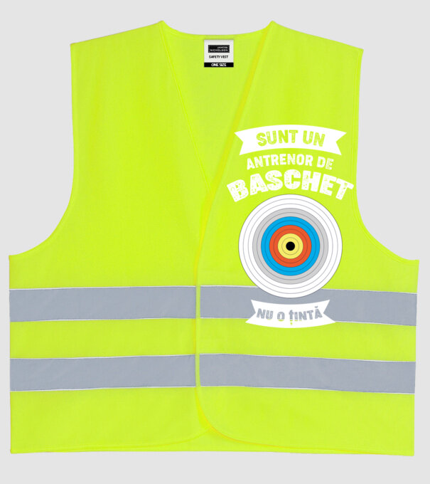 sunt un antrenor de baschet, nu o țintă model galben neon pe tricou