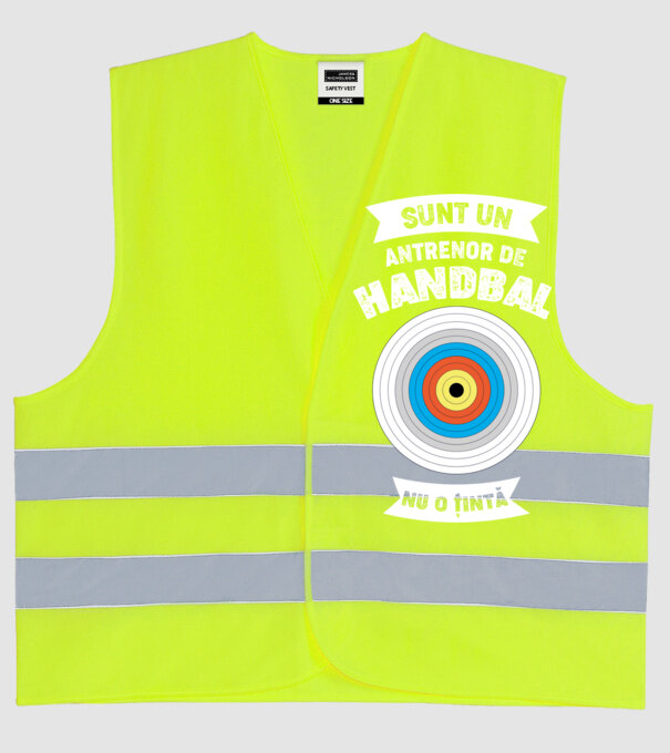 sunt un antrenor de handbal, nu o țintă model galben neon pe tricou