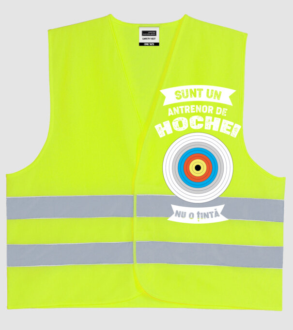 sunt un antrenor de hochei, nu o țintă model galben neon pe tricou