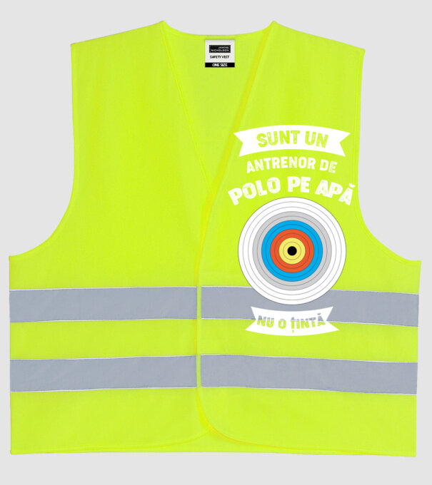sunt un antrenor de Polo pe apă, nu o țintă model galben neon pe tricou